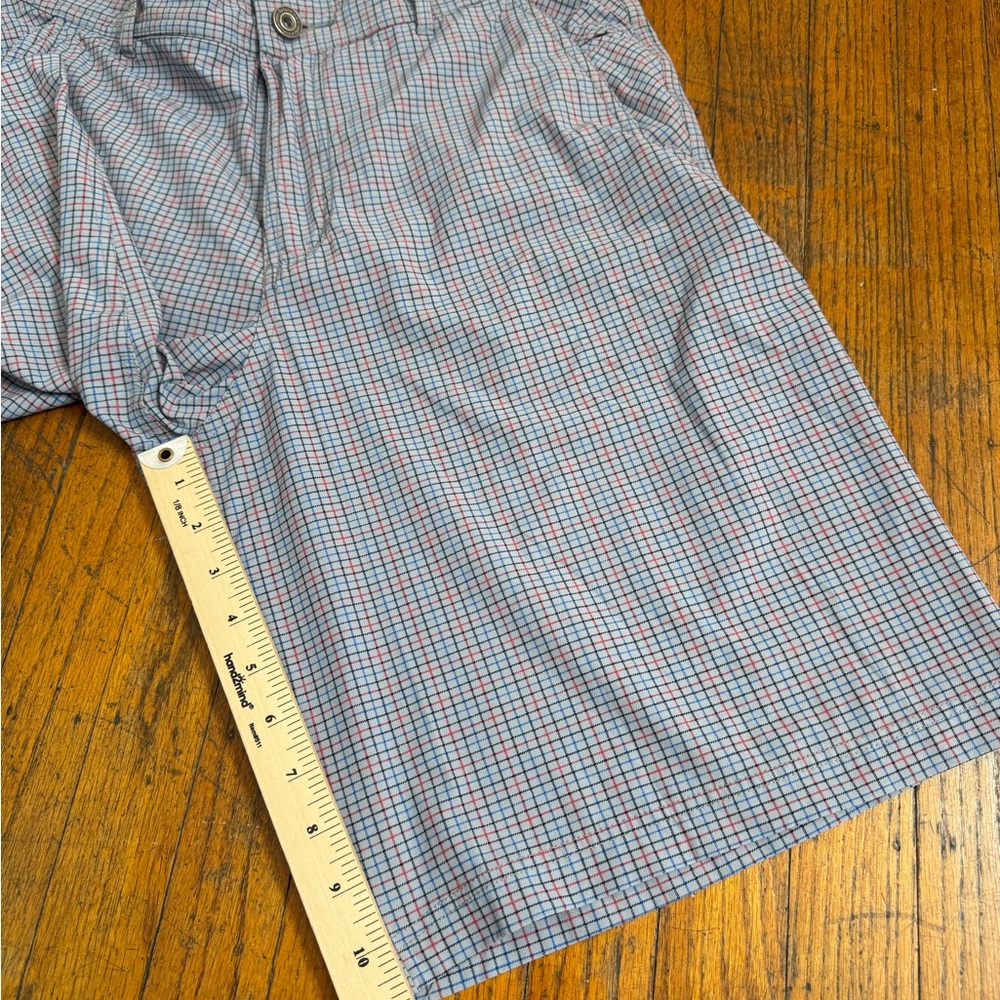 Lululemon Kahuna Shorts II Blue Check Size 34 Performance Golf Stretch - Picture 6 of 8